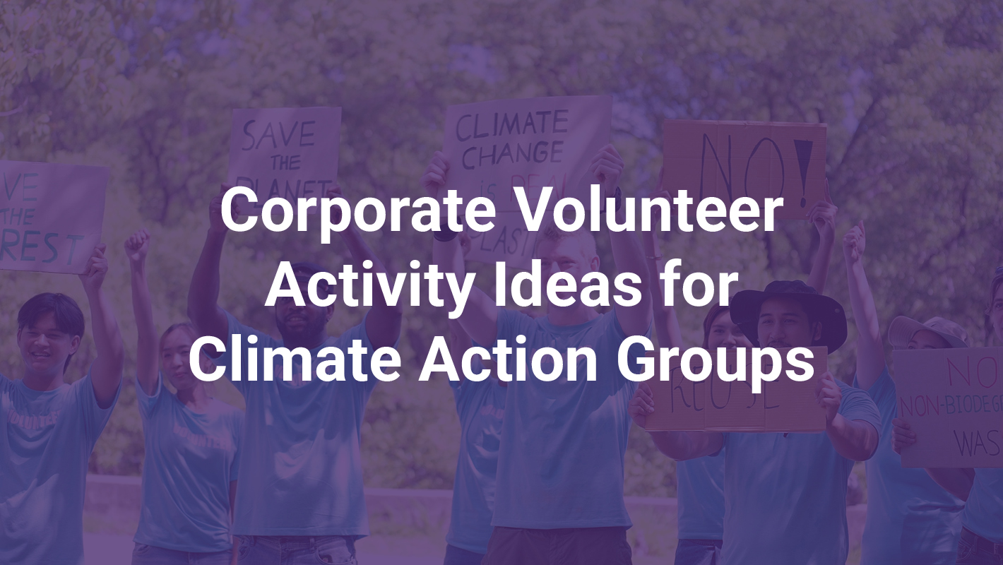 Corporate Volunteer Activity Ideas for Climate Action Groups