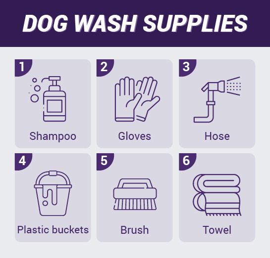 Dog discount wash supplies