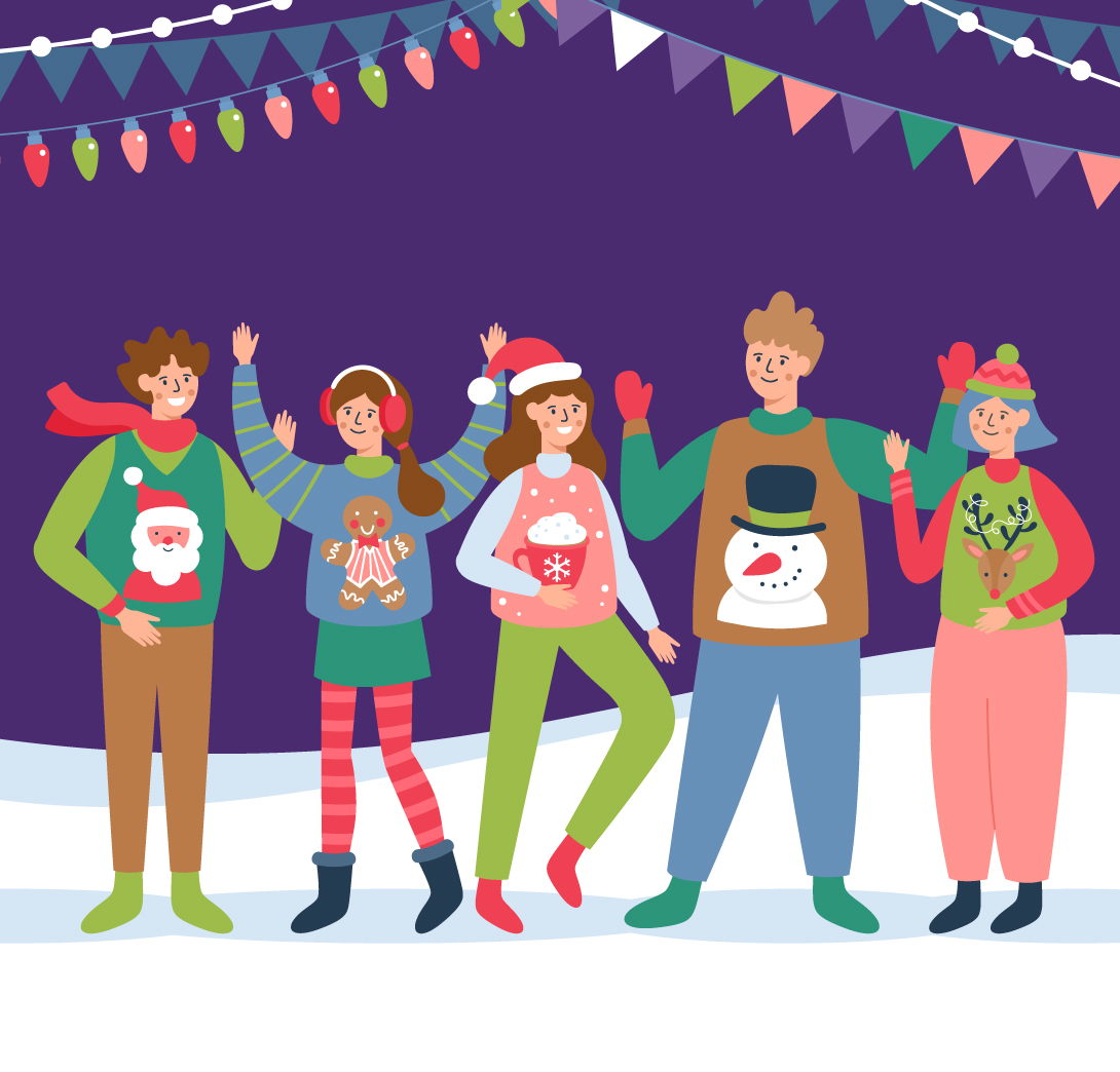 Raise funds this winter by hosting an ugly sweater party.
